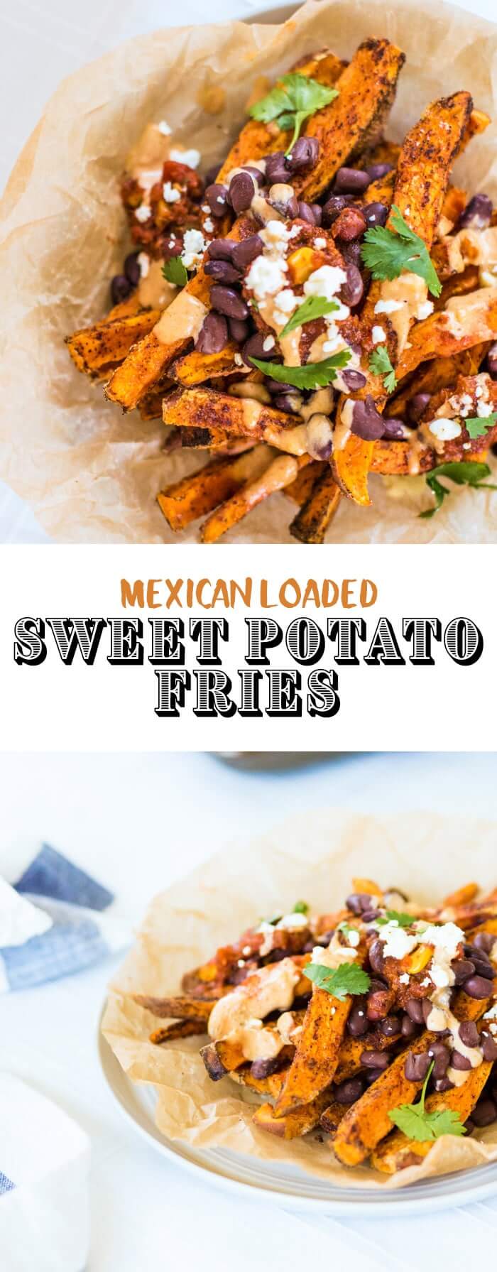 Loaded Sweet Potato Fries Recipe |  A couple is cooking