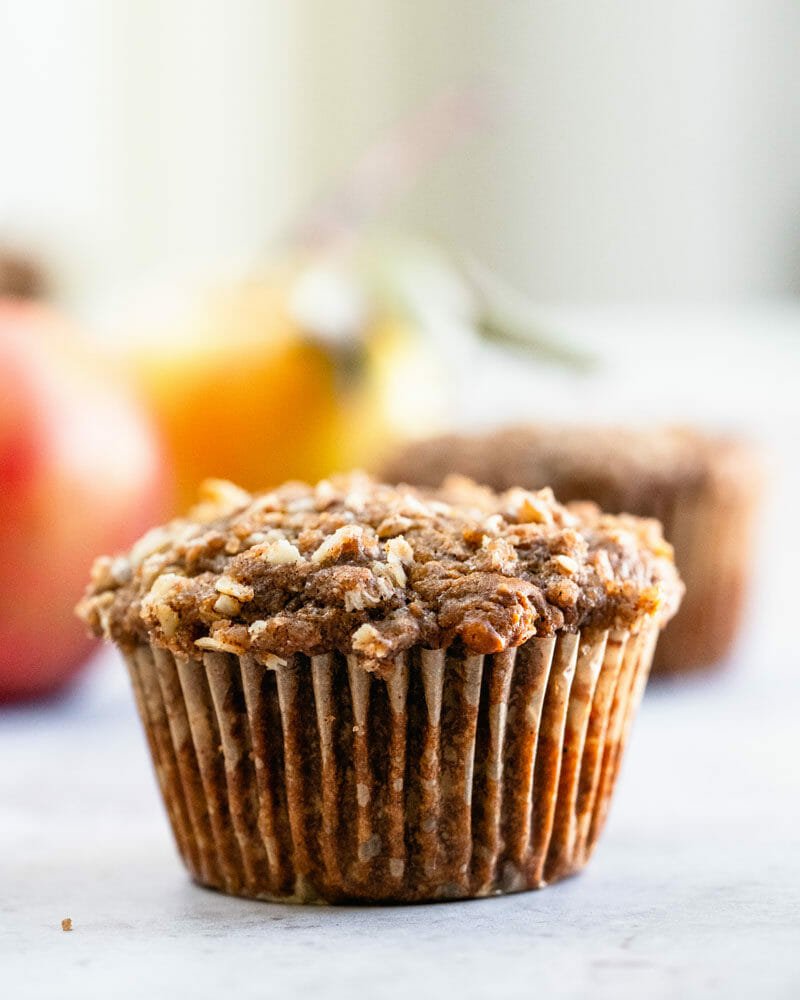 Healthy apple muffins