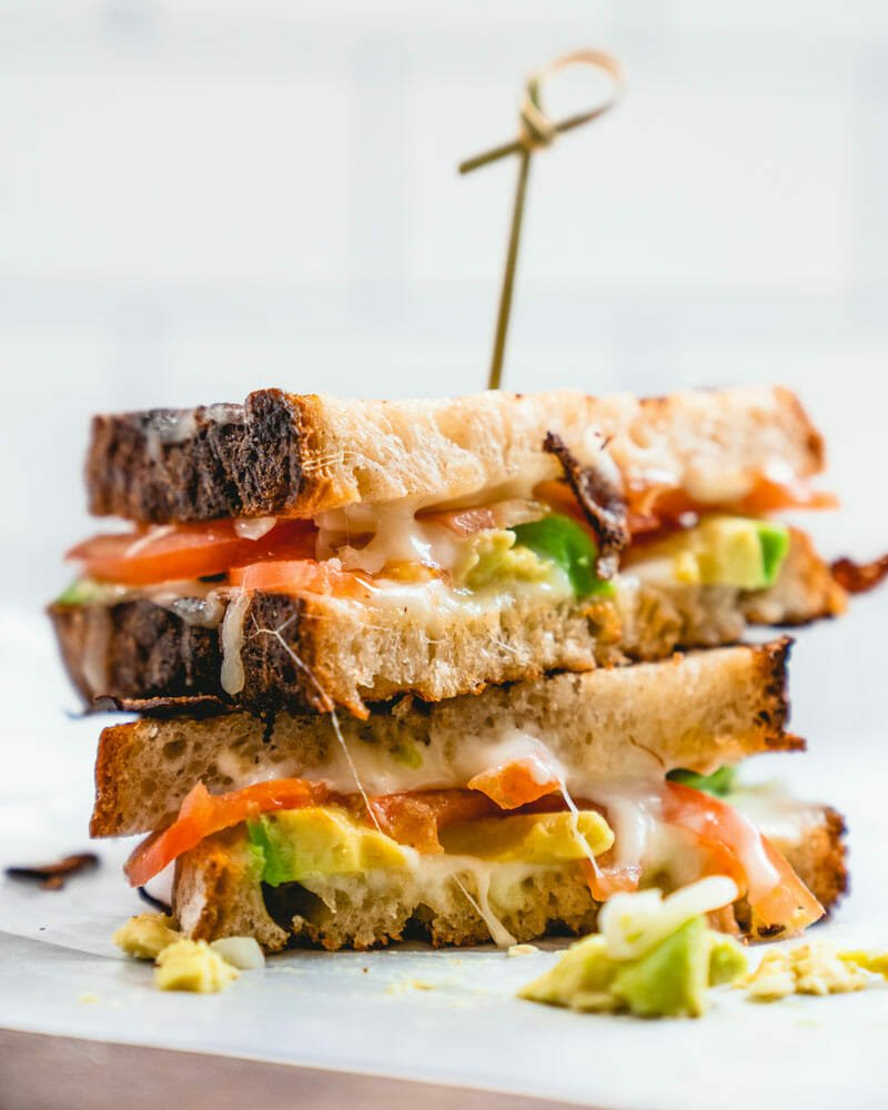 Grilled cheese with avocado