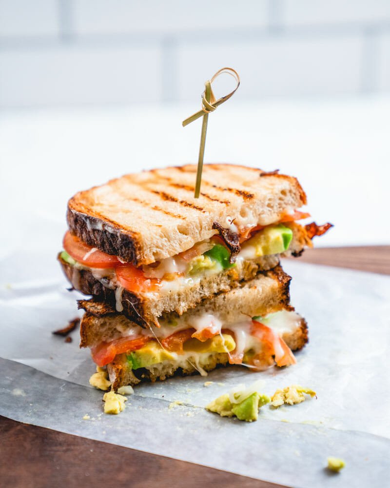 Grilled cheese with avocado