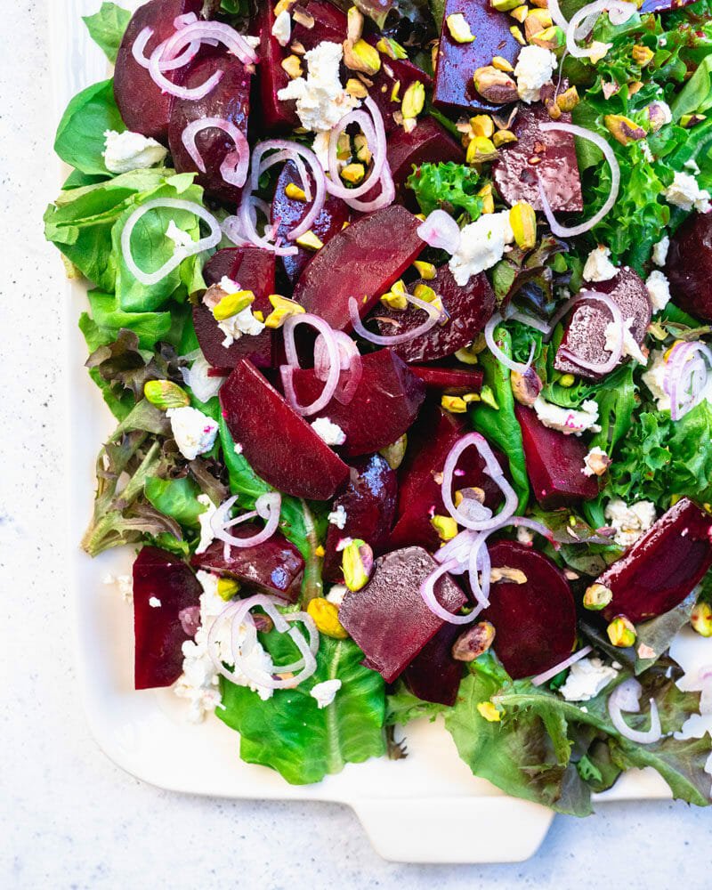 Beet salad with goat cheese