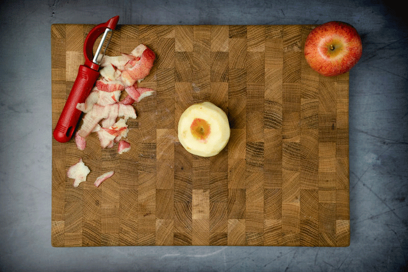 How to cut apples