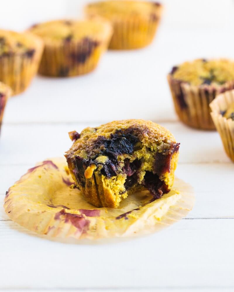 Healthy Blueberry Muffins |  A couple is cooking