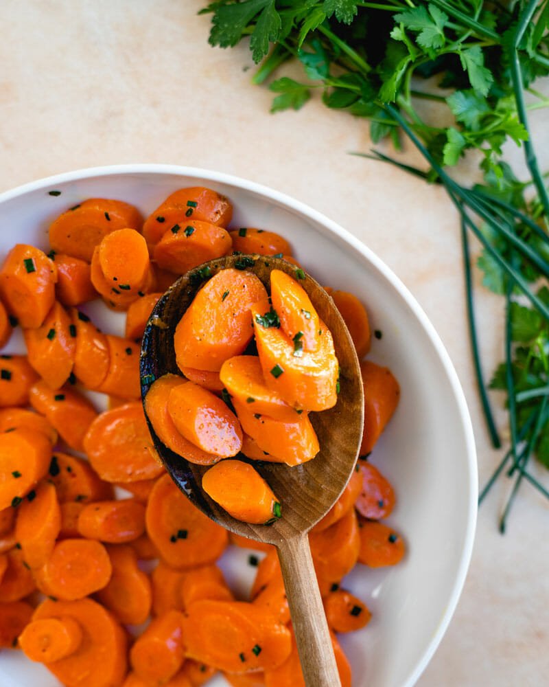 Boiled carrots