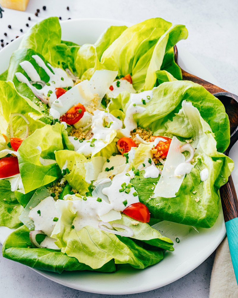 Salad with butter lettuce