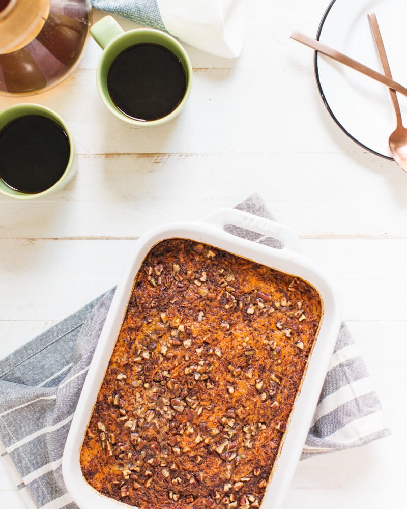 Baked Carrot Cake with Steel Oatmeal |  A couple is cooking