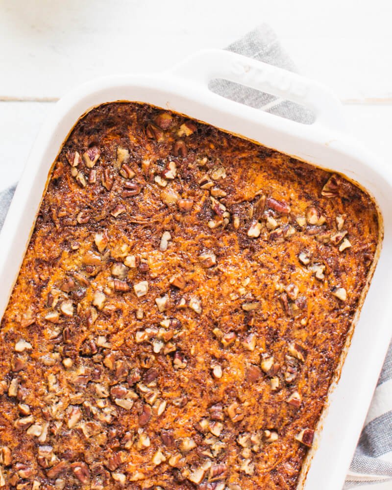 Baked Carrot Cake with Steel Oatmeal |  A couple is cooking