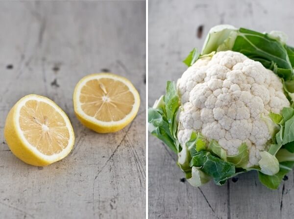 cauliflower and lemon 
