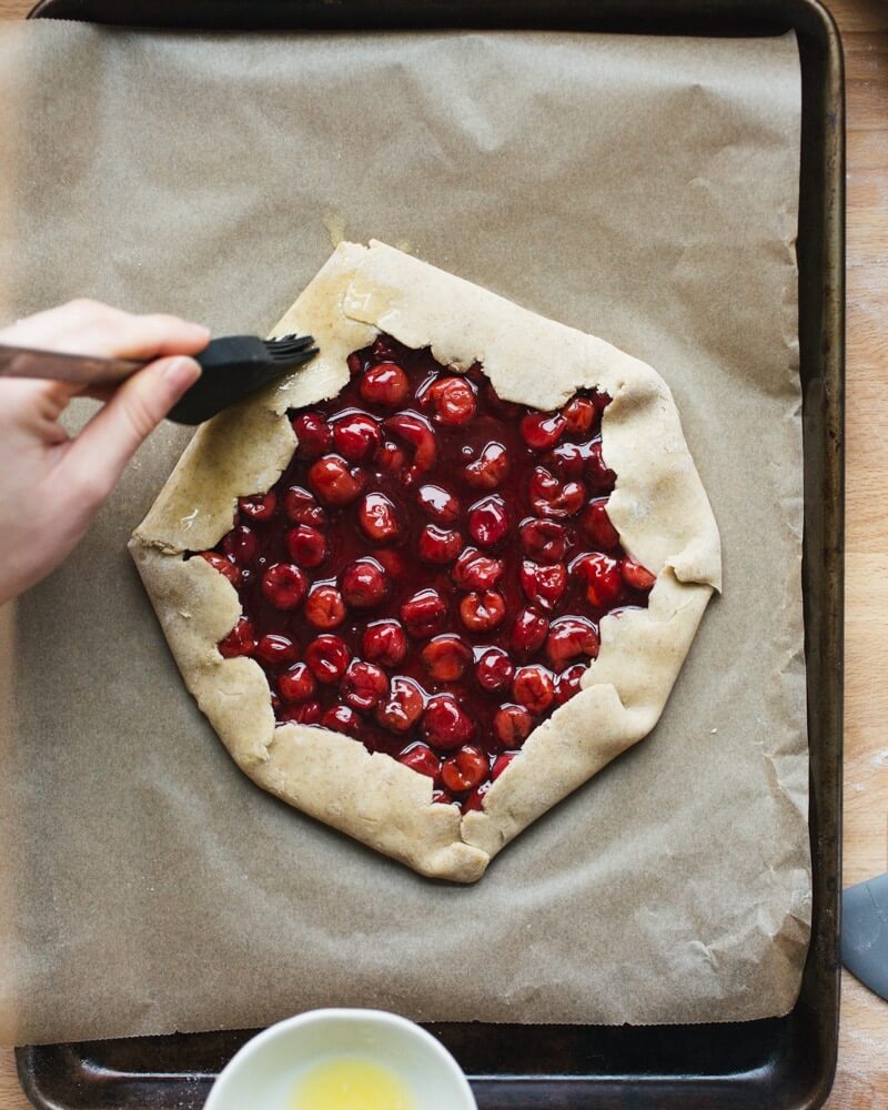 Chocolate and Cherry Galette |  Chocolate and cherry desserts