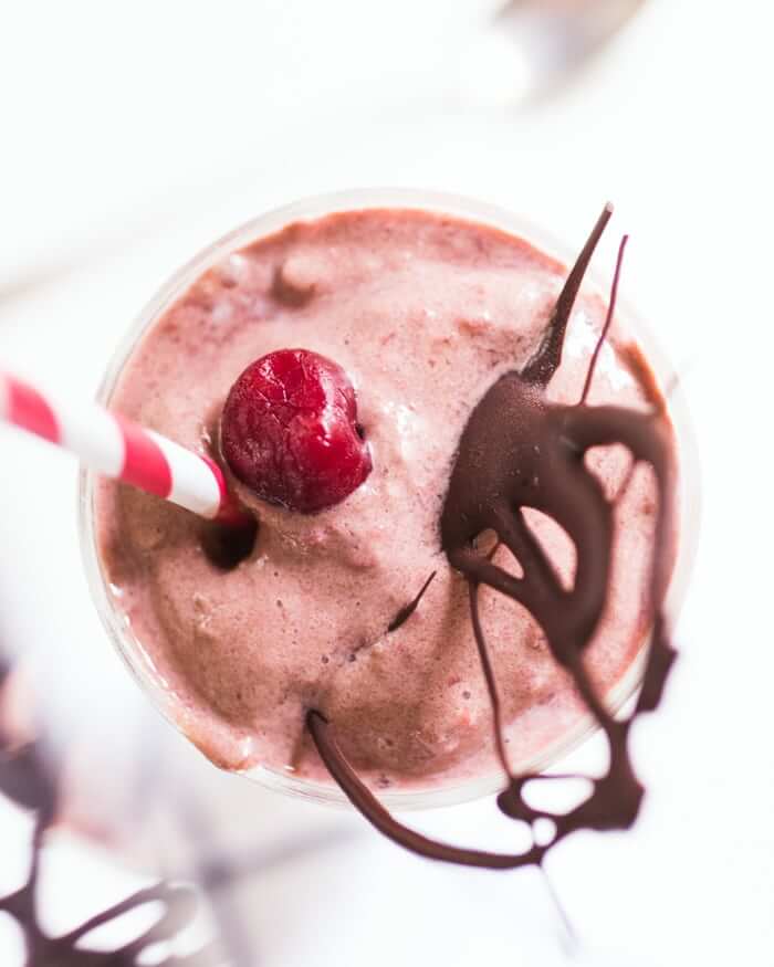 Chocolate Cherry Milkshake