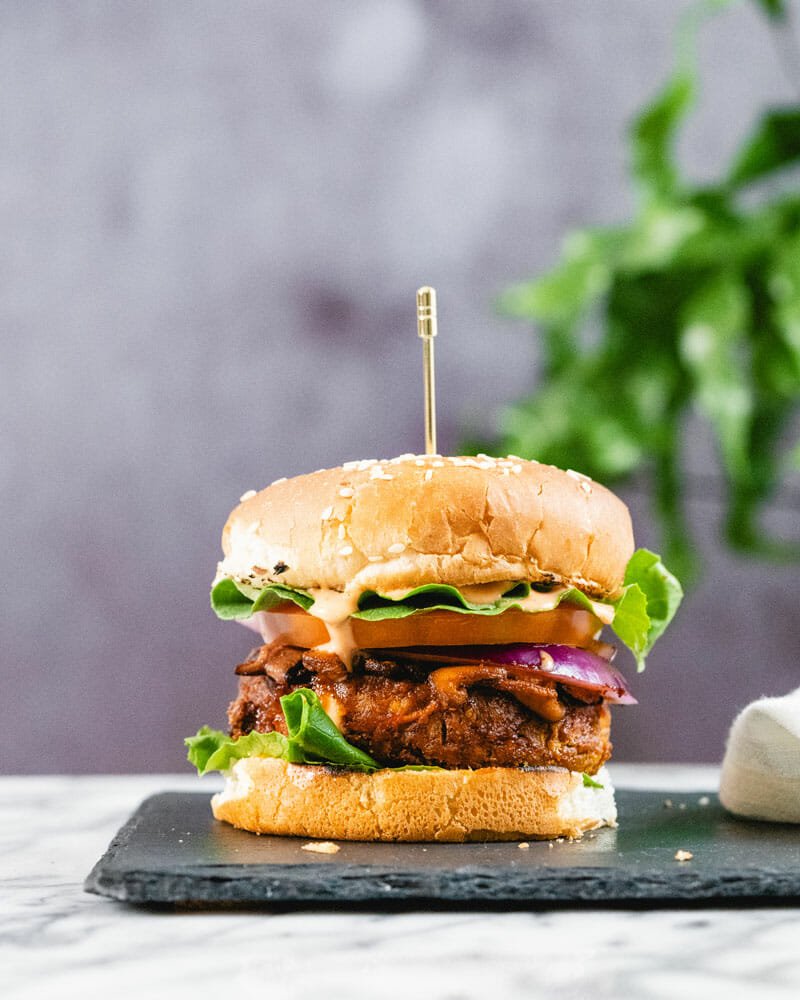 Chickpea Burger (vegan veggie burger)