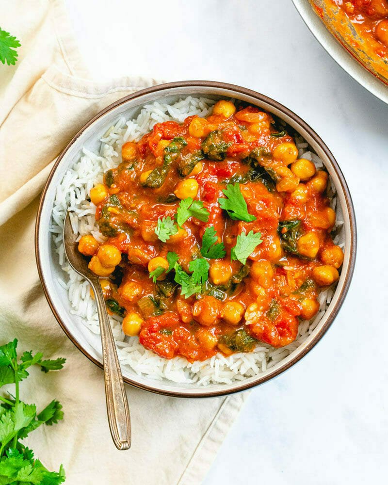 Simple chickpea curry