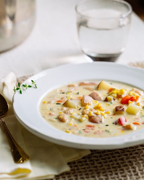 Potato Corn Soup |  healthy soup