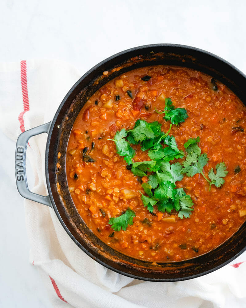 Curry lentil soup