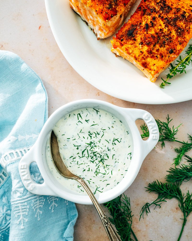 Dill sauce for salmon