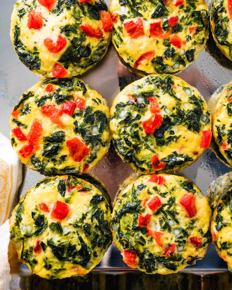 Egg muffins for a healthy breakfast