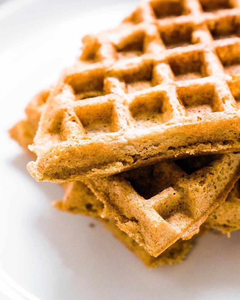 Fluffy gluten-free cinnamon waffles |  A couple is cooking