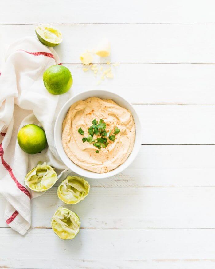 Ginger Lime Hummus |  A couple is cooking