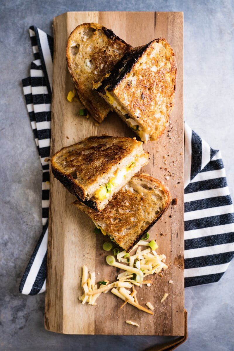 Grilled cheese with mayonnaise