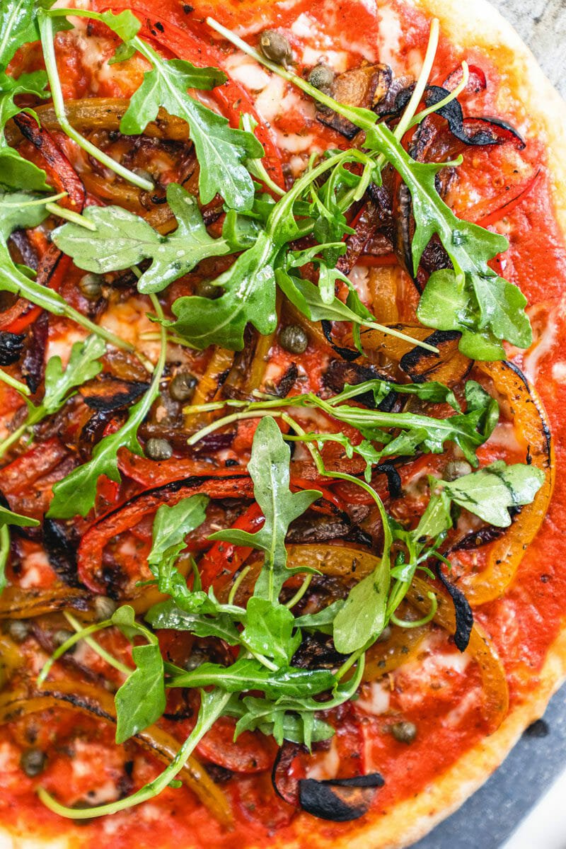 Loaded Vegetarian Healthy Pizza Recipe
