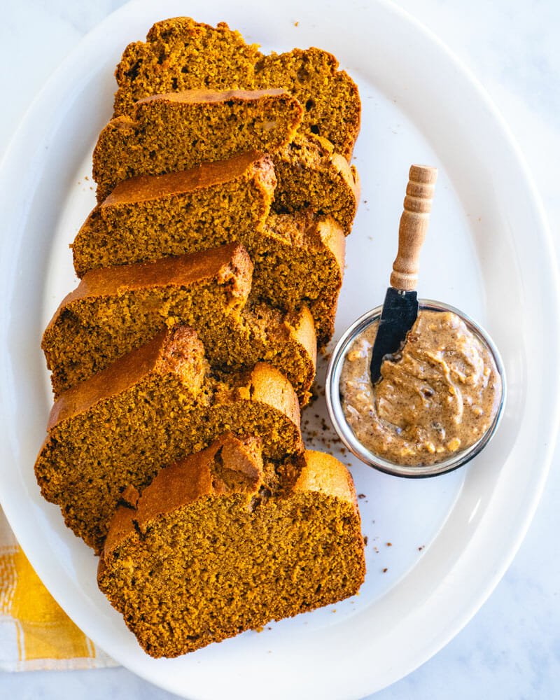 Healthy, gluten-free, dairy-free pumpkin bread