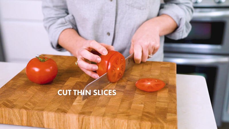 How to cut a tomato |  Cut thin slices