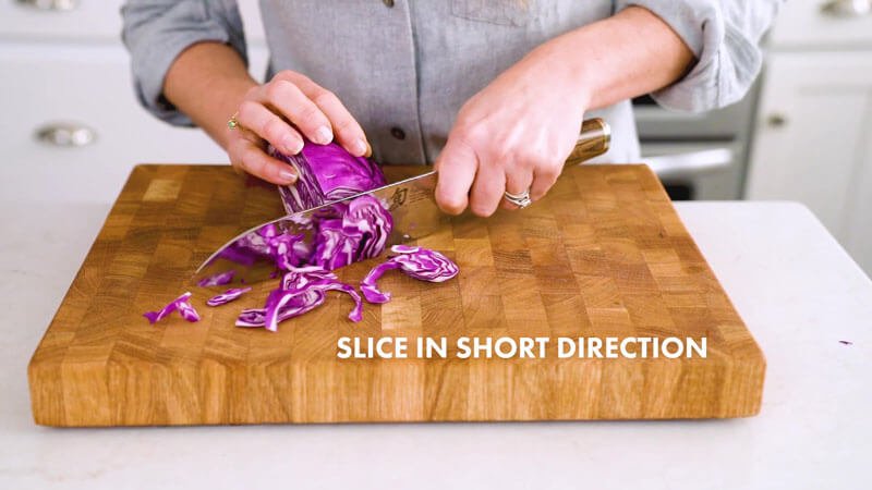 How to cut cabbage / shredded cabbage |  Cut thinly