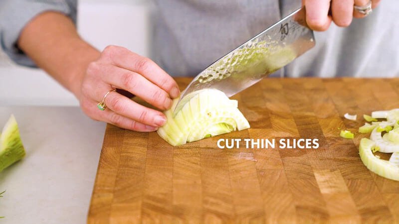 How to cut fennel |  Cut thin slices