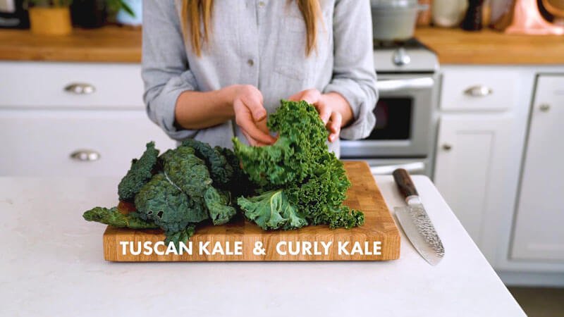 How to cut kale |  Tuscan cabbage and kale