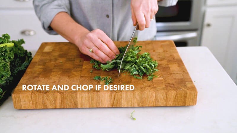 How to cut kale |  Chop if desired