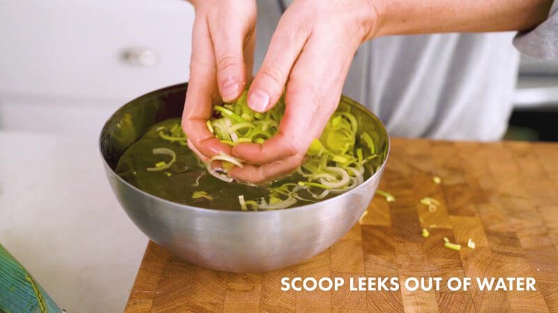 How to cut leeks |  Remove leek