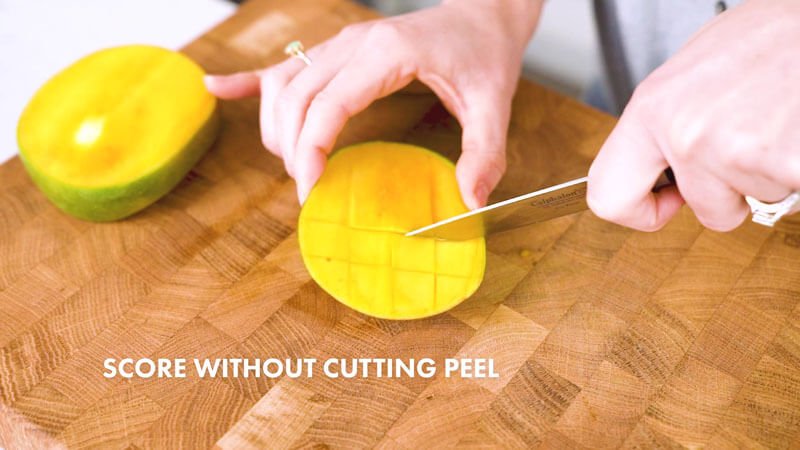 How to cut a mango |  Score without cutting the skin