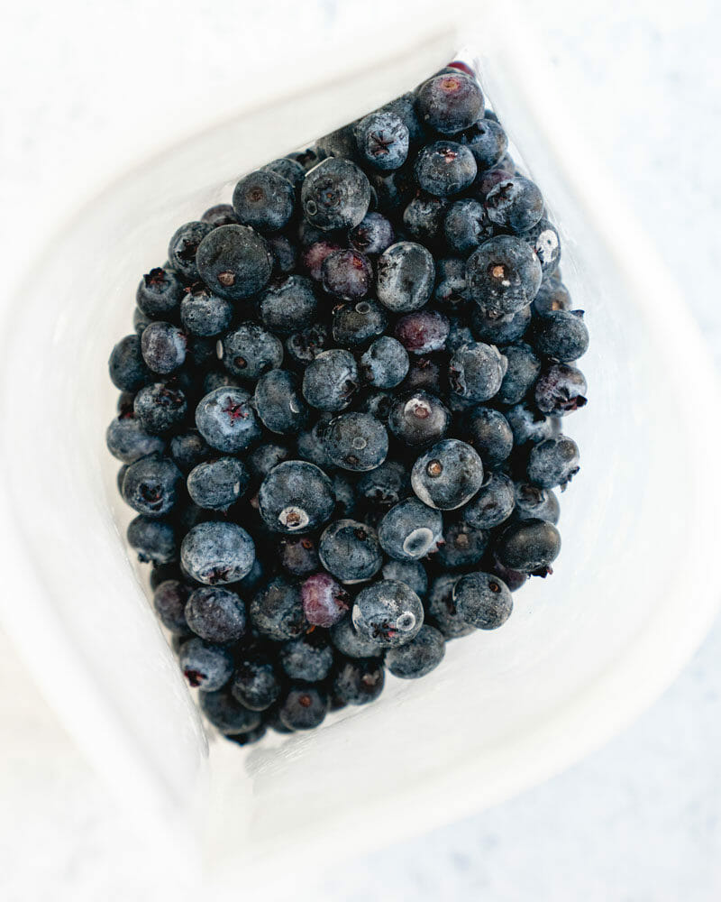 How to freeze blueberries
