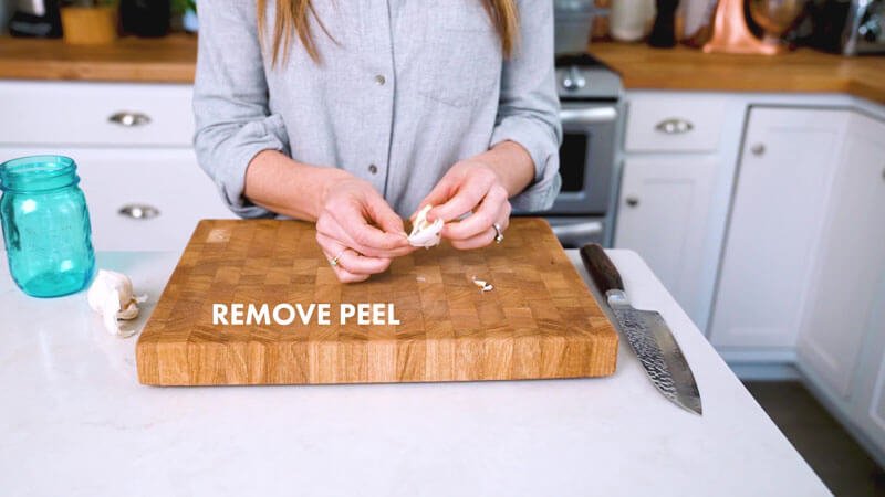 How To Chop Garlic |  remove the skin