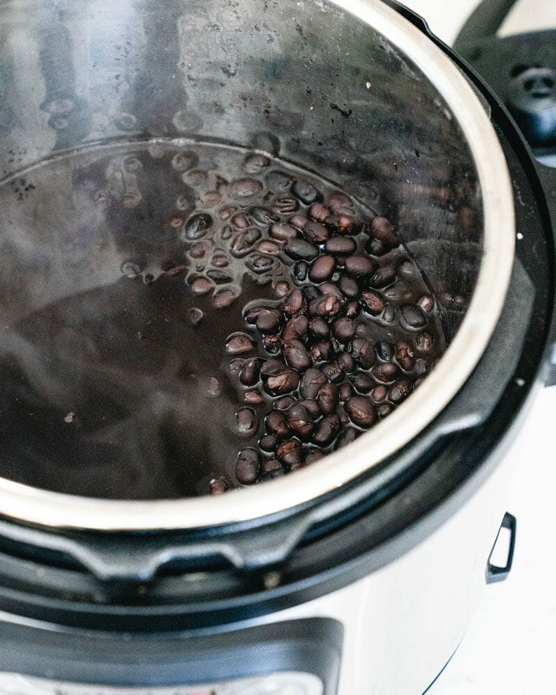 Black beans from the pressure cooker