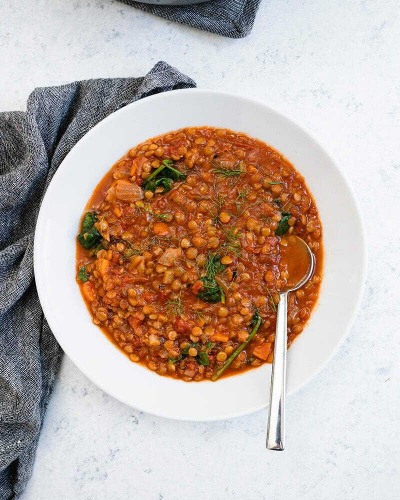 Instant lentil soup
