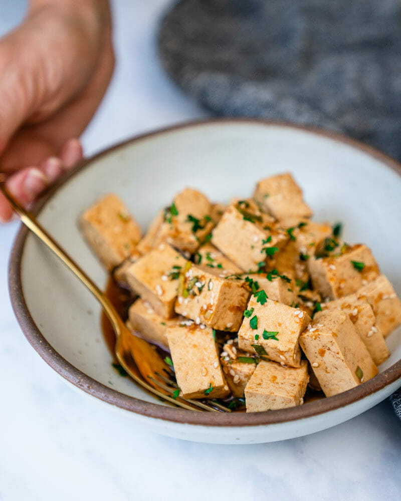 Marinated tofu