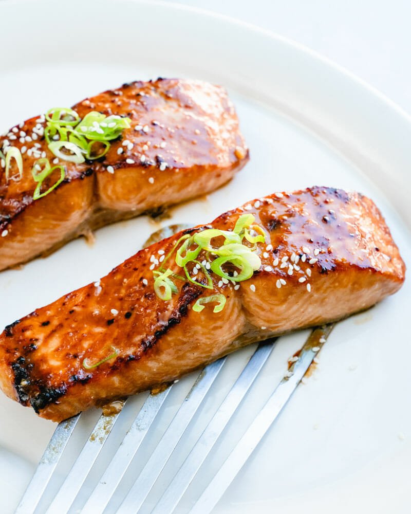 Salmon with miso