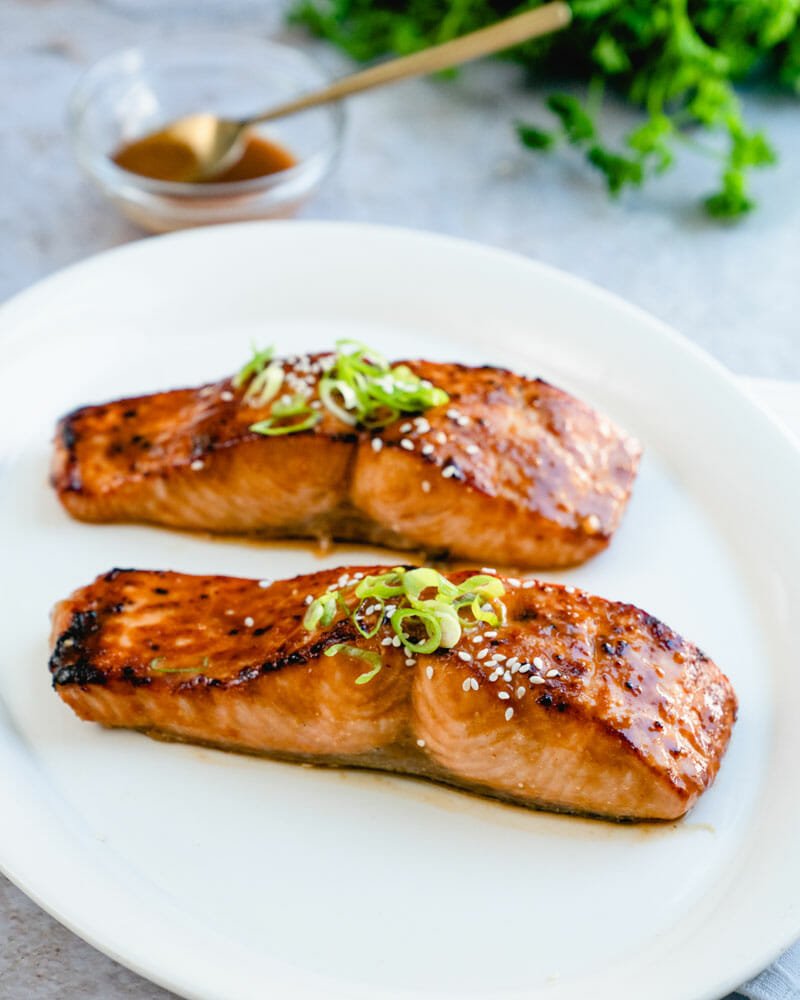 Salmon with miso