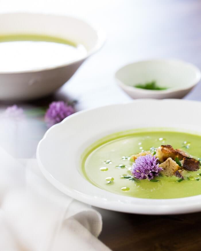 Green Pea Soup |  spring soup