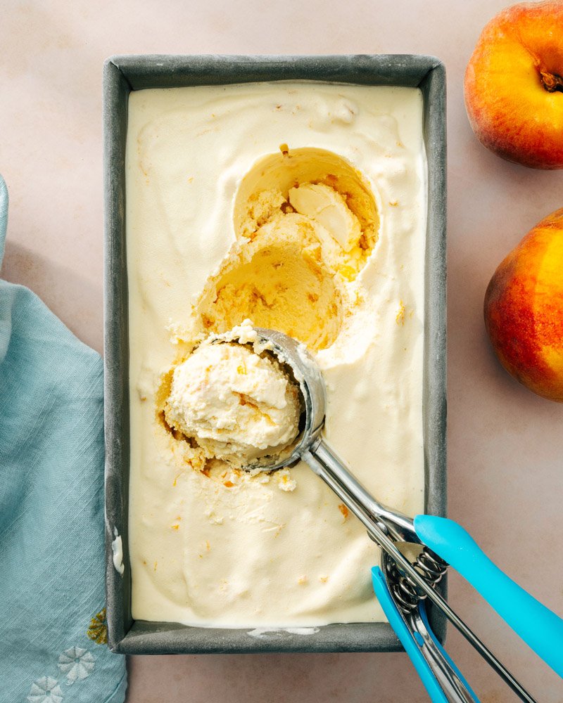Recipe for peach ice cream