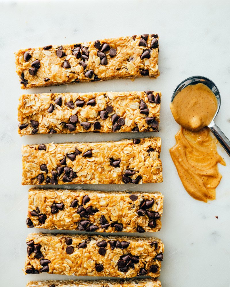 Granola bars with peanut butter