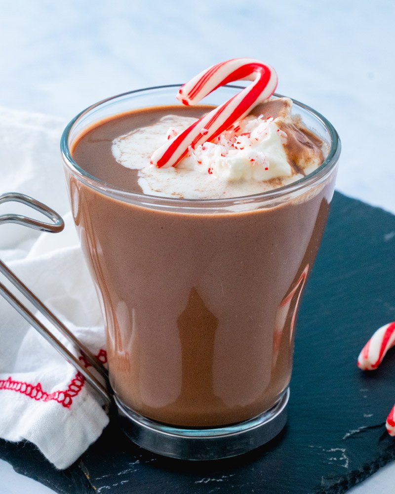 Peppermint schnapps hot chocolate