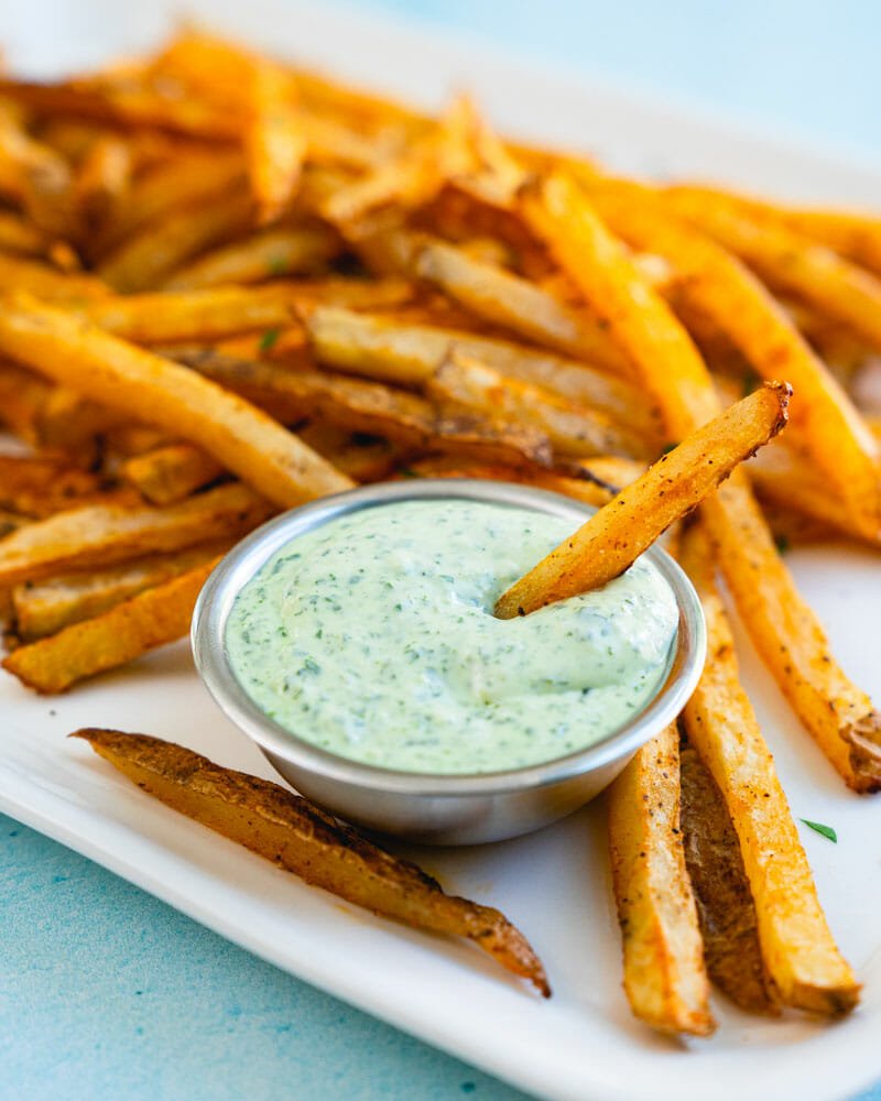 Healthy fries from the oven