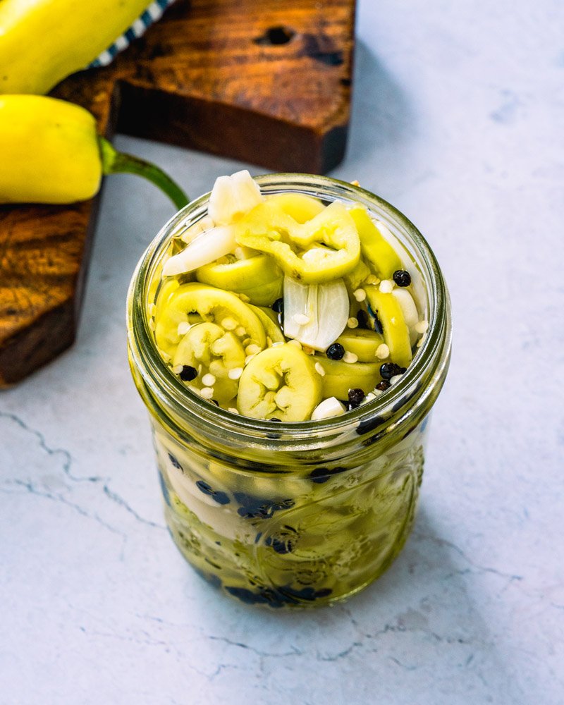 Pickled banana peppers