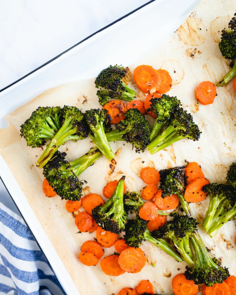 How to Roast Broccoli and Carrots