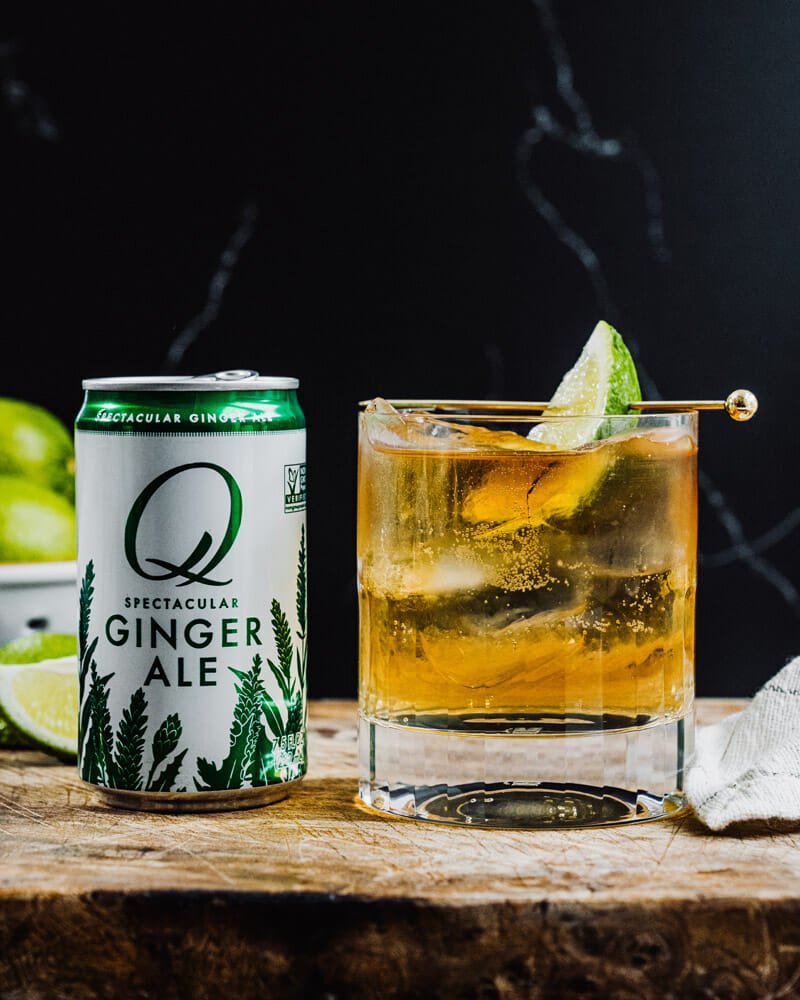Rum and ginger ale