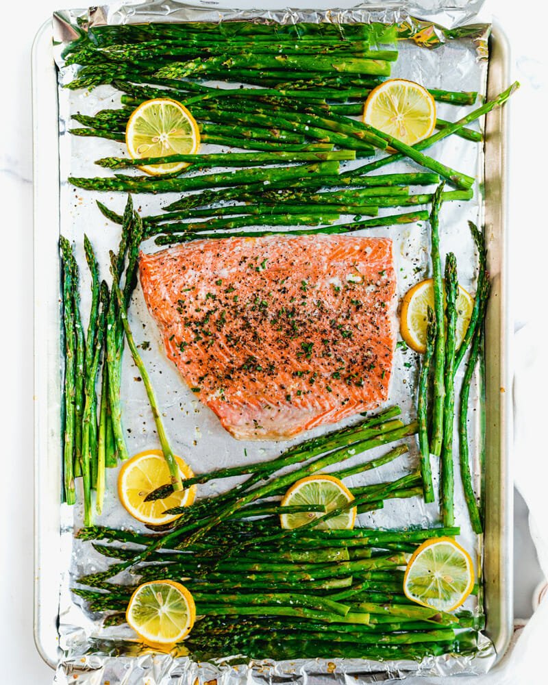 Salmon and asparagus recipe