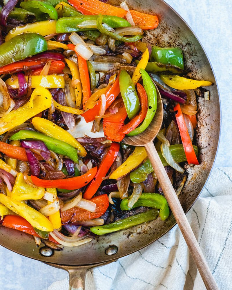 How to sauté peppers and onions