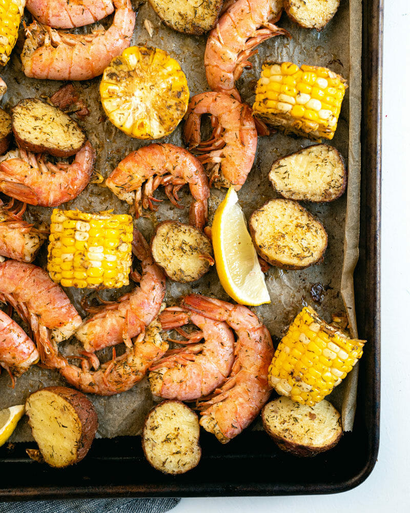 Cook the shrimp in the oven